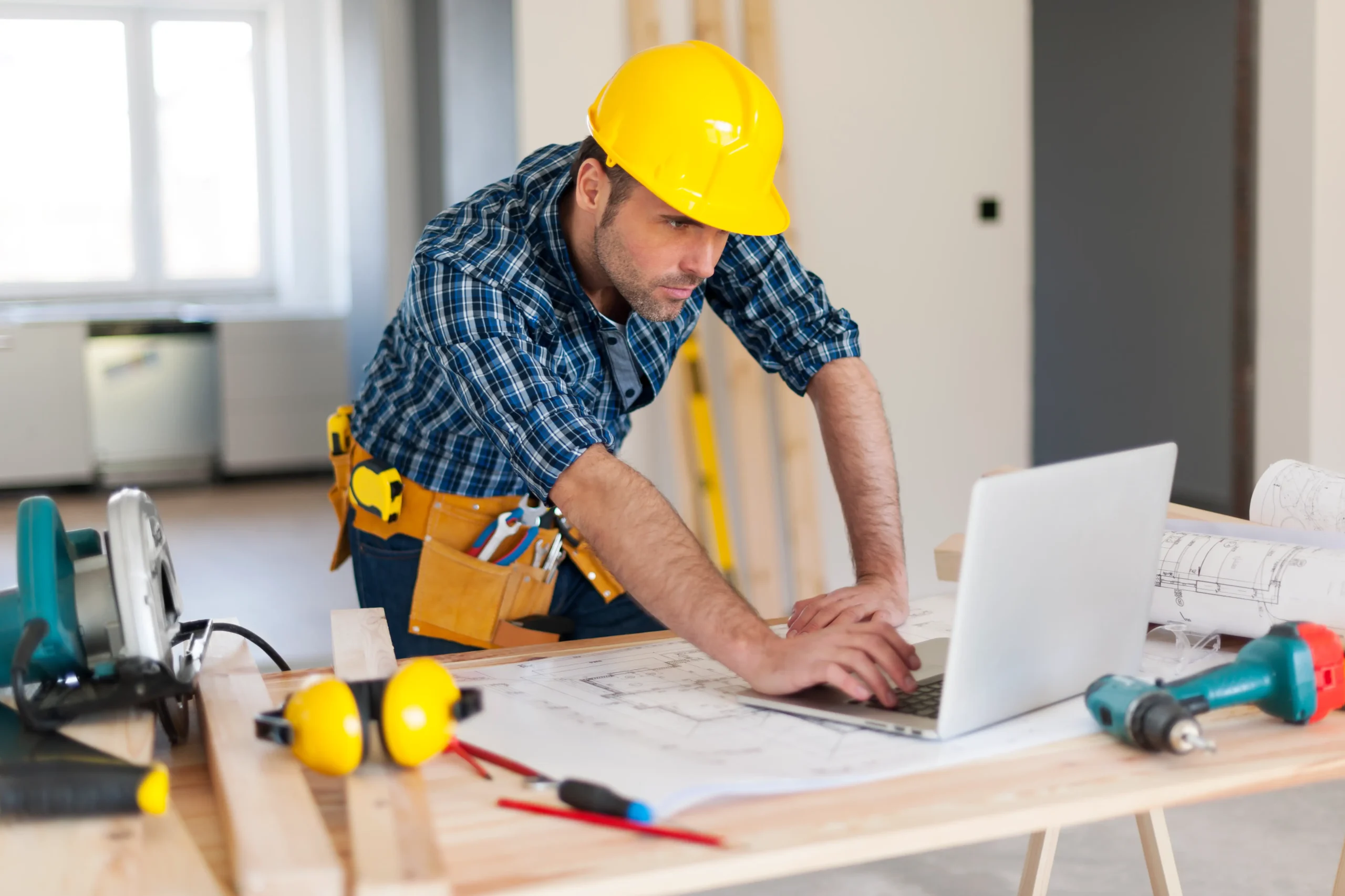 Home improvement contractor checking online visibility in LLM AI search engines.