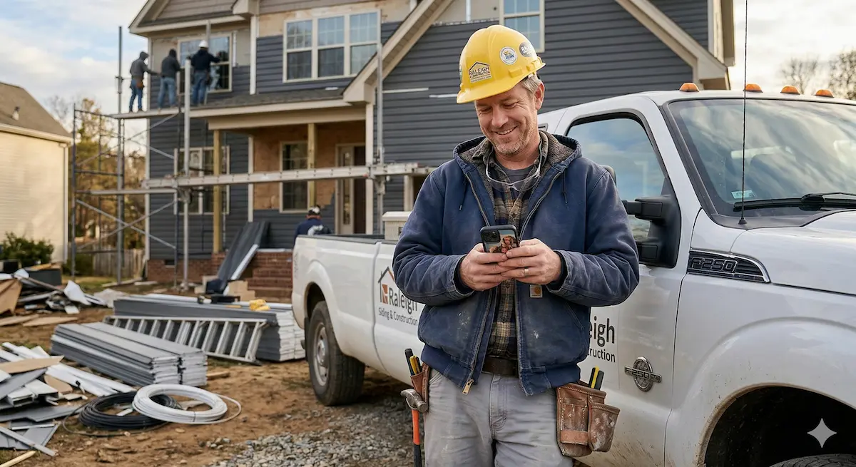 AI search results recommending local siding contractors